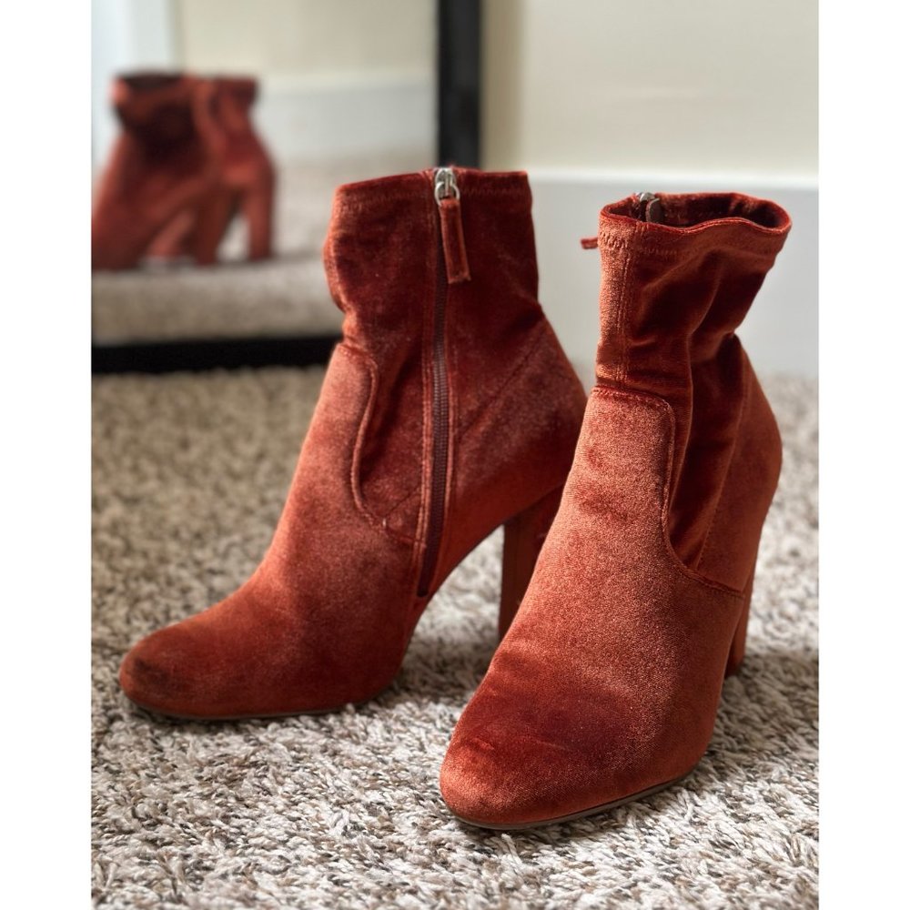 Velvet Rust Steve Madden Chunky Booties - image 3